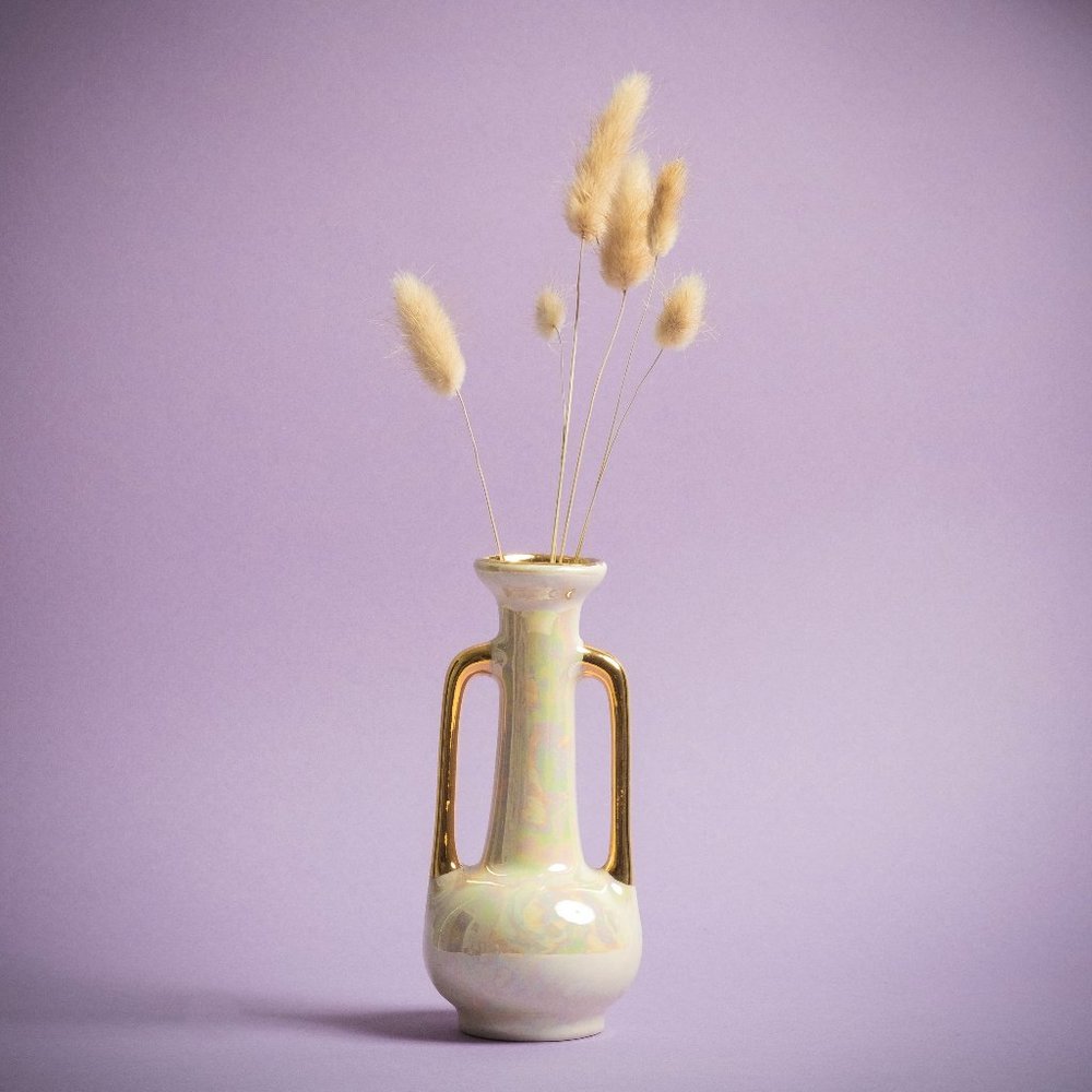 Small Vintage Iridescent Bud Vase